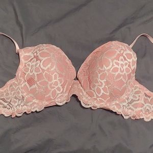 Rue 21 True Lacey Pink Push-Up Bra